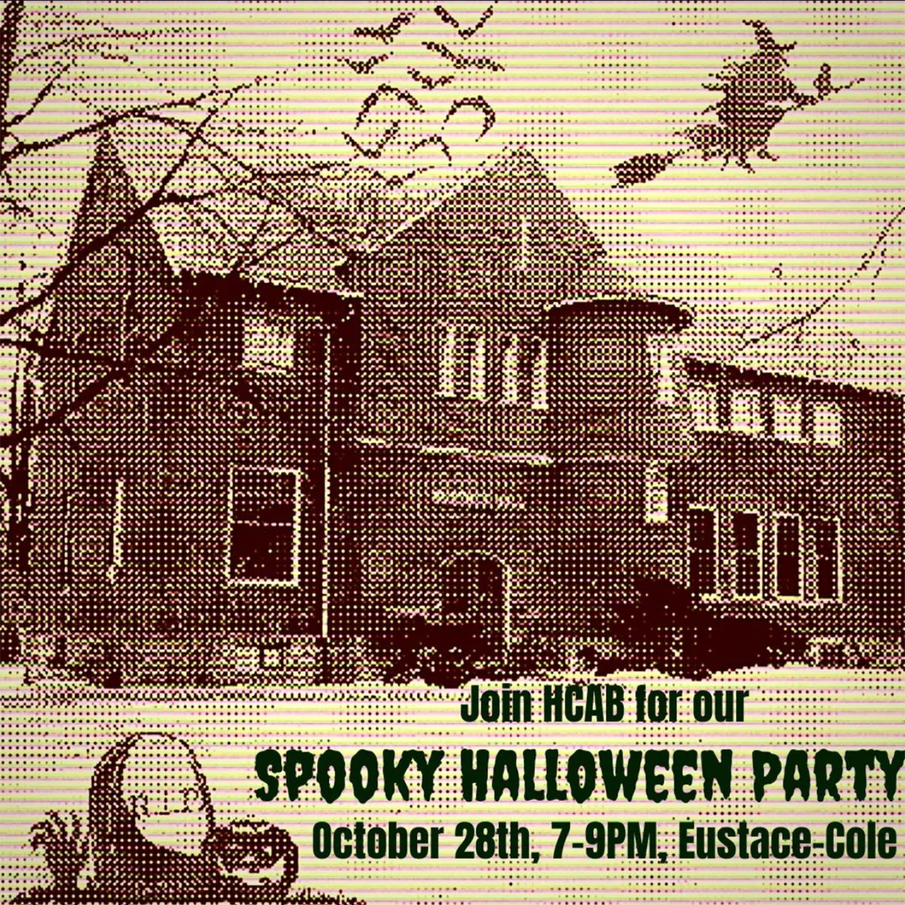 HCAB Spooky Halloween Party Flyer