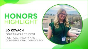 HONORS HIGHLIGHT - JO KOVACH