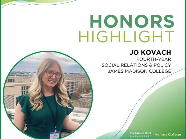 Honors Highlight "Featured Image" - Jo Kovach