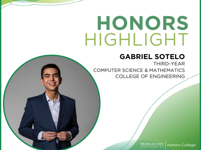 Honors Highlight "Featured Image" - Gabriel Sotelo