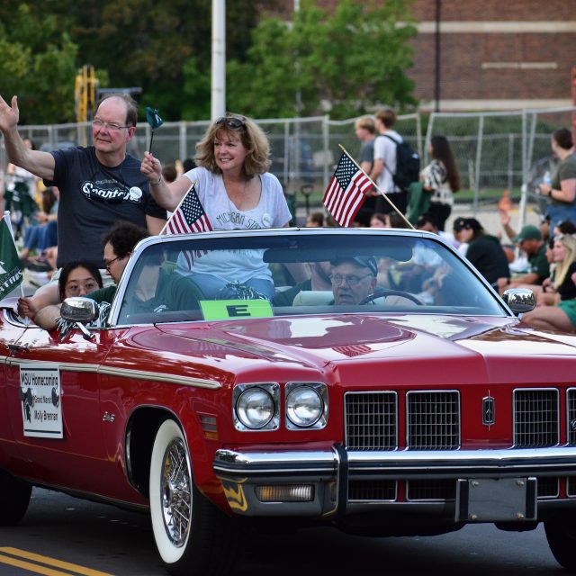 Molly Brennan at Homecoming parade