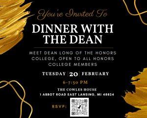 Dinner with the Dean